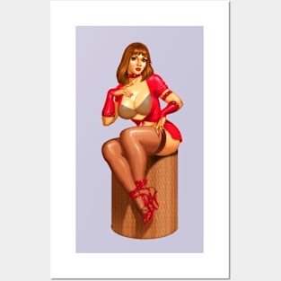 1950's Retro Pinup Girl Posters and Art